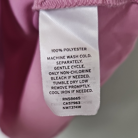 14th & Union Girly Spring Office Casual 1X Purple Sleeveless Tank Top - Picture 4 of 6